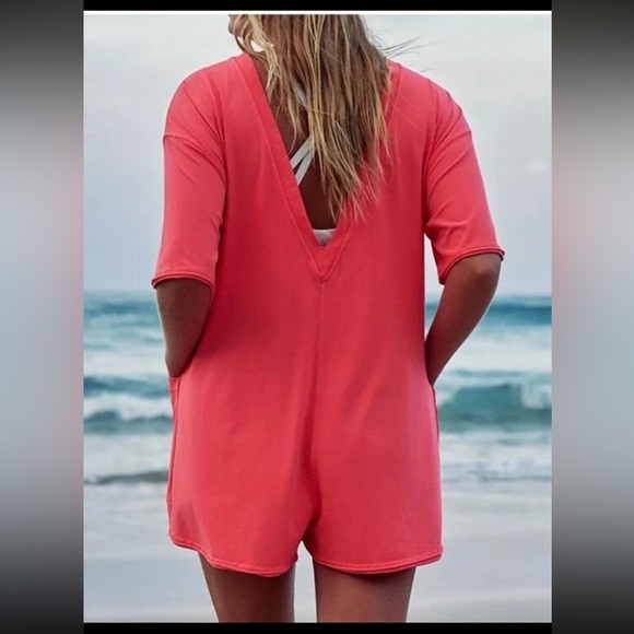 NWOT Free People movement Hot Shot Tee Romper - Picture 3 of 9